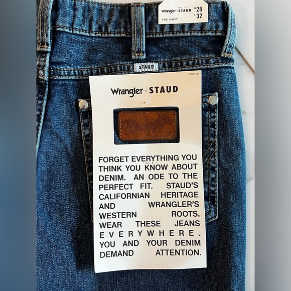 Wrangler + STAUD The Must Jean, Size 28x32, New with Tags - Picture 3 of 9